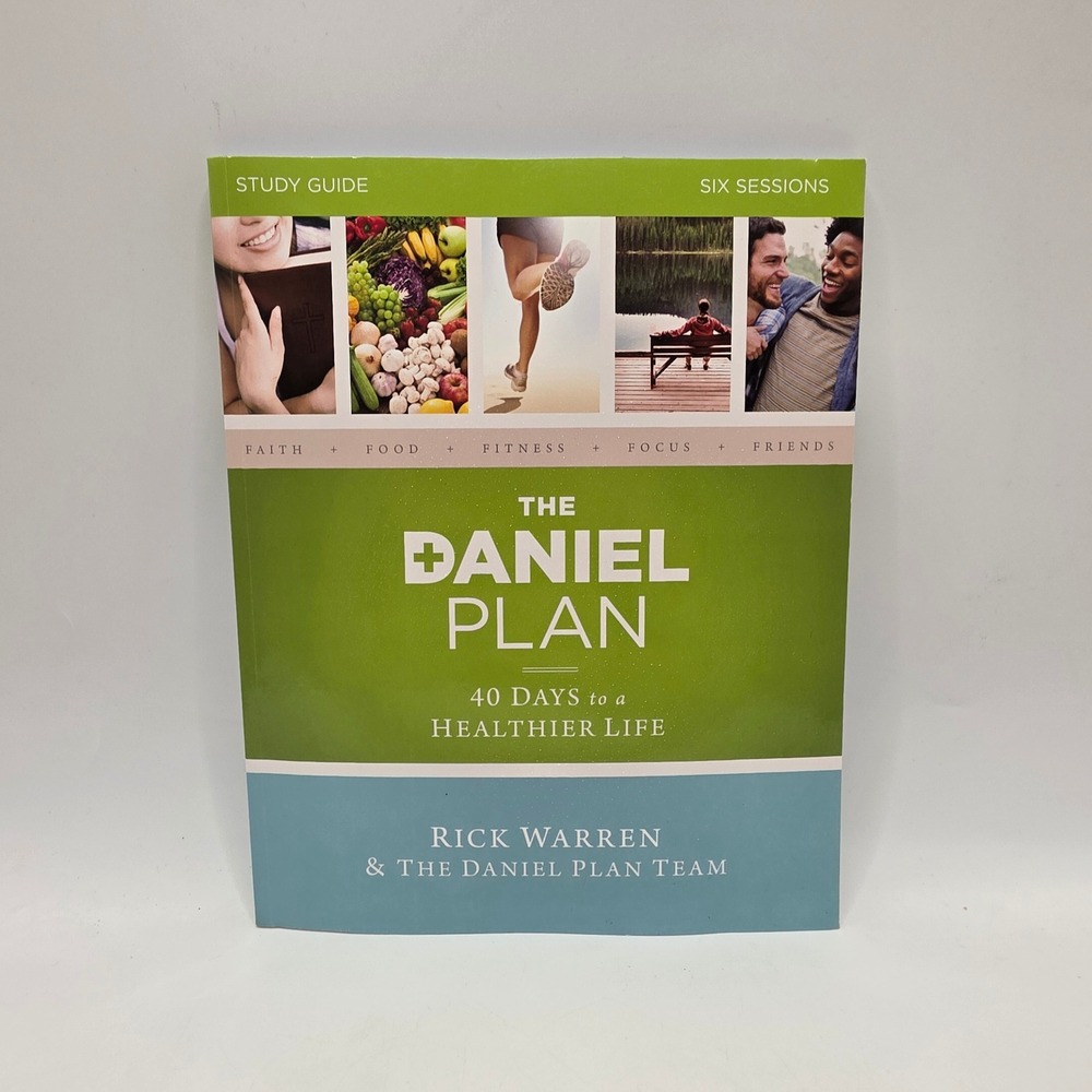 Zondervan The Daniel Plan Study Guide Rick Warren 40 Days Healthier Life Book